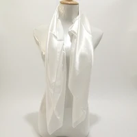 90cm Square Scarf Women New Spring Stain Silk Touch Wrap Shawl Female White Black Color Hijab Scarves Fashion 1