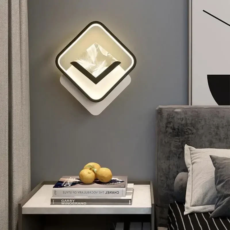 LED Wall Light Simple Modern Nordic Creative Bedroom Bedside Entrance Lighting Hall Sofa Corridor Stairs Hotel Home Decorations
