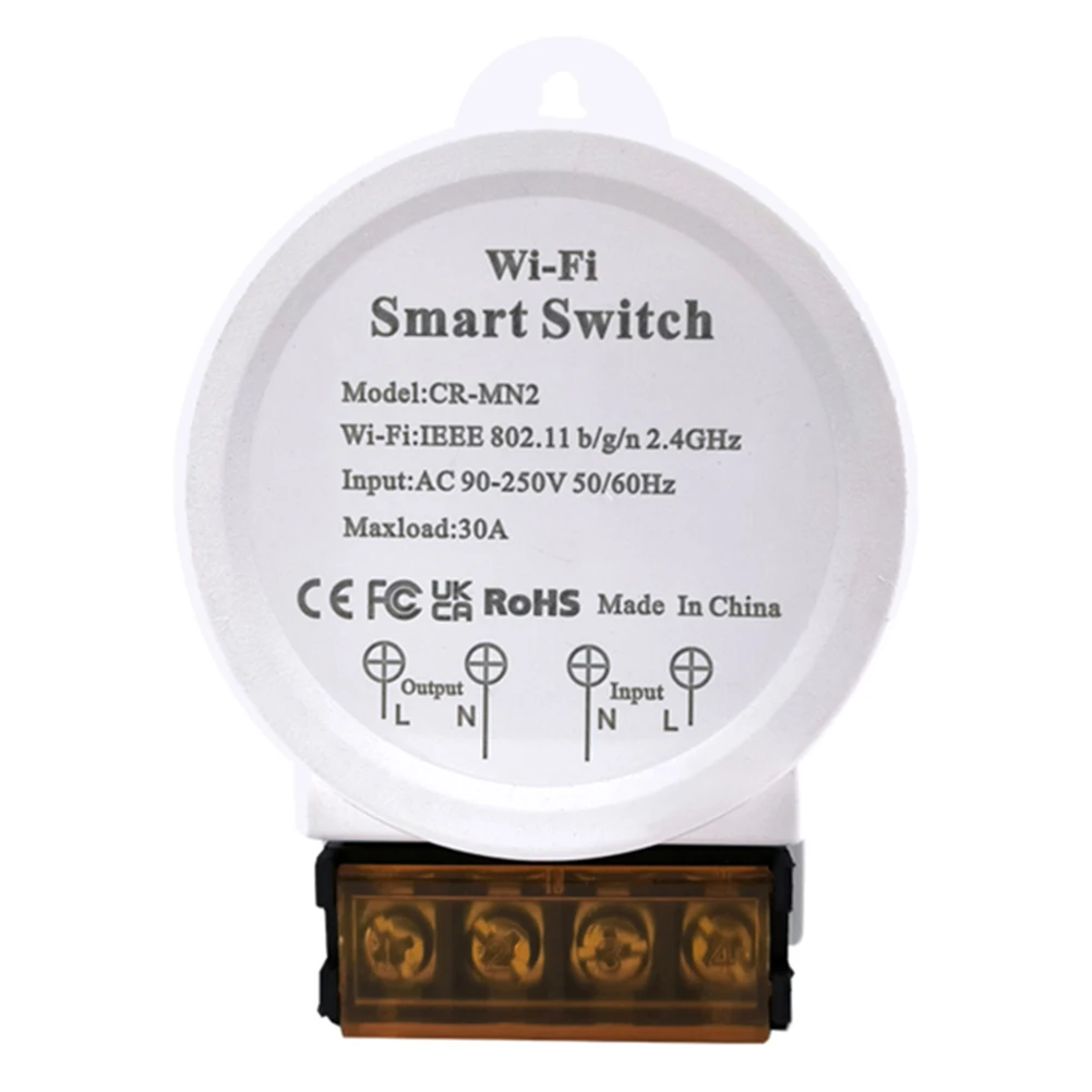 

Смарт-переключатель Tuya с Wi-Fi и монитором питания, 30 А, 90-250 В