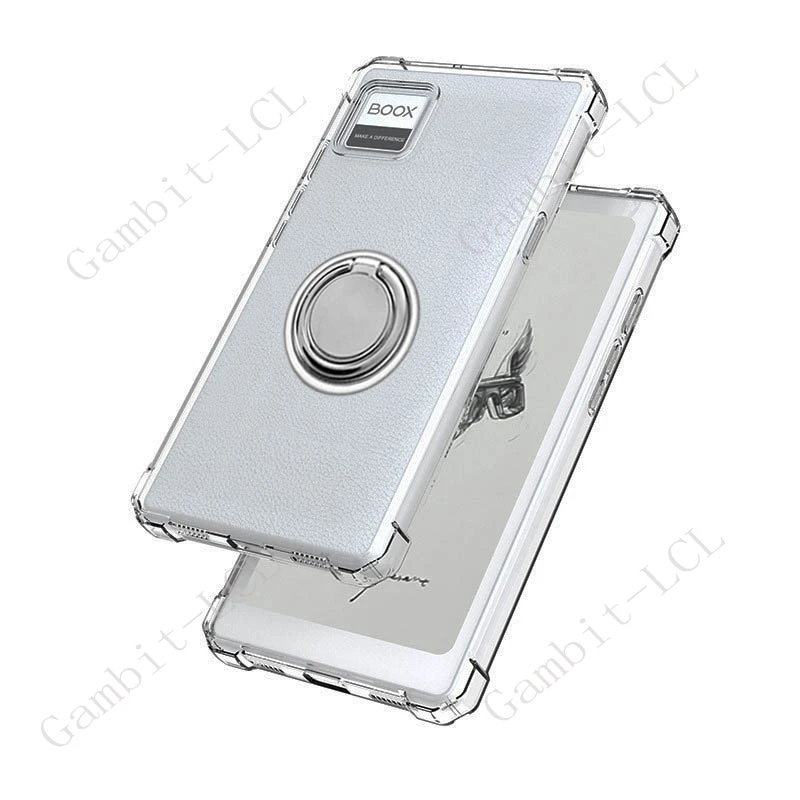 Clear TPU Soft Cover with Back Ring Holder and Anti-Fall Protection