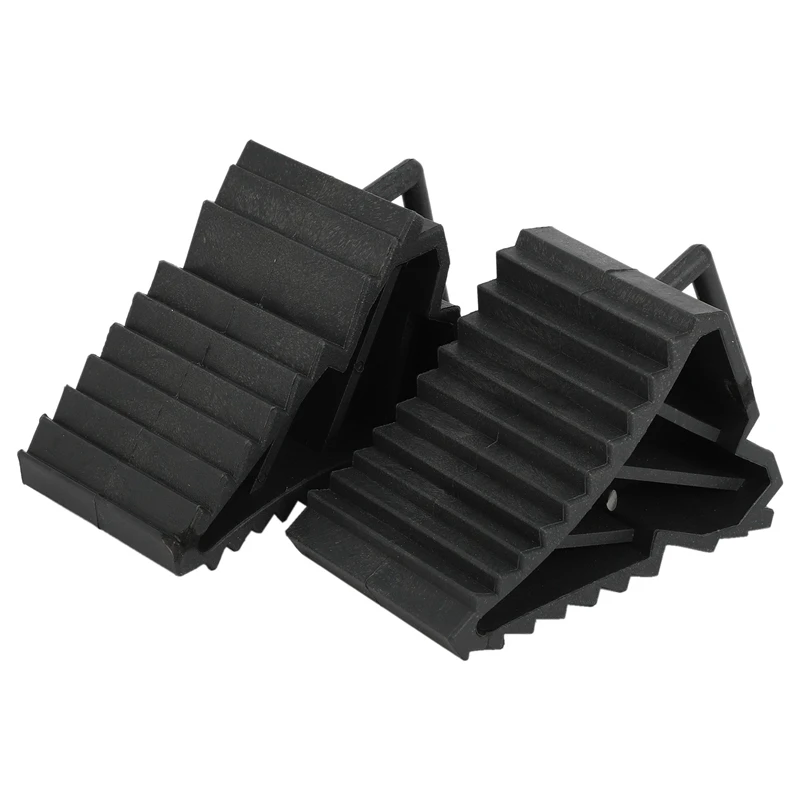 

4Pcs Antislip Vehicle Car Truck Wheel Tire Chock Stop Block Black