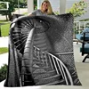Escher Visual Disorder Art Pattern Flannel Throw Blanket Soft Lightweight Warm Blanket Bedroom Couch Bed Decor Kids Adults Gift 1