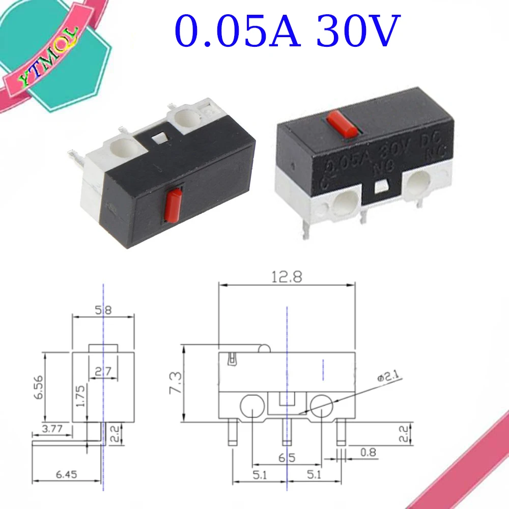 Microswitch Para RAZER Logitech G700 Mouse ZY119 Conector