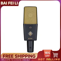 BAIFEILI C414 Cardioid Professional Condenser Microphone XLR With Large Diaphragm For Streaming, Recording, Vocal Voice, Drum