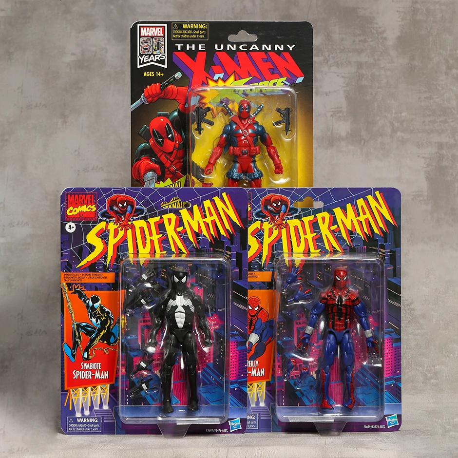 Marvel X-MEN Deadpool Symbiote Ben Reilly Человек-паук Дэдпул ПВХ экшн-фигурка Коллекционная модель