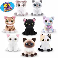[New] ZURU Pets Alive Smitten Kittens Surprise Interactivity Woolen Cat Girl Cartoon Sound Toy Doll Birthday Gift Beach Sand Toy 1