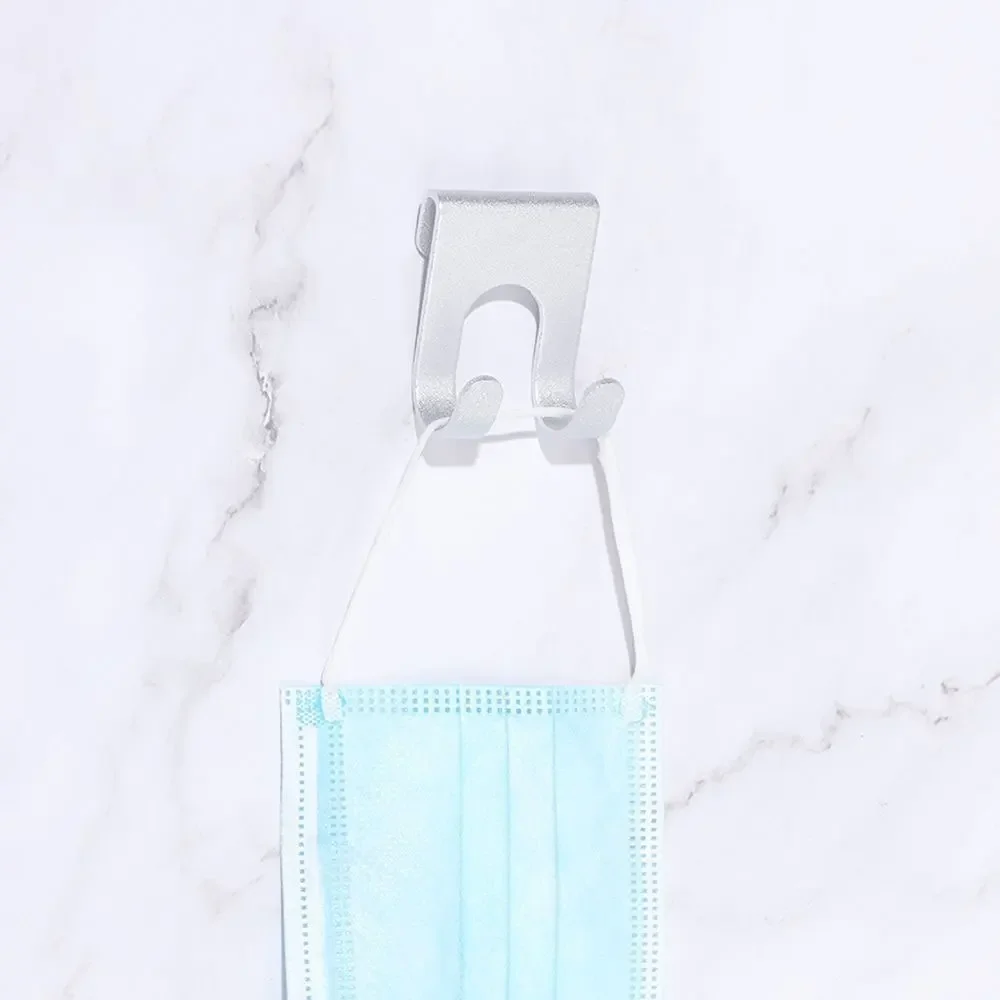 Aluminum Hook 1pc Shower Glass Door Hook Towel Rack Hanger Key Organizer Plug Shaver Holder Rack Hooks Hanging