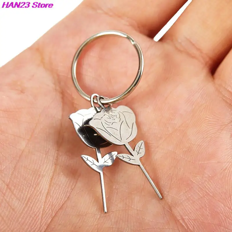 New 2Pcs/Set Silver Rose Shape Stainless Steel Needle for Smartphone Sim Card Tray Removal Eject Pin Key Tool Universal Thimble