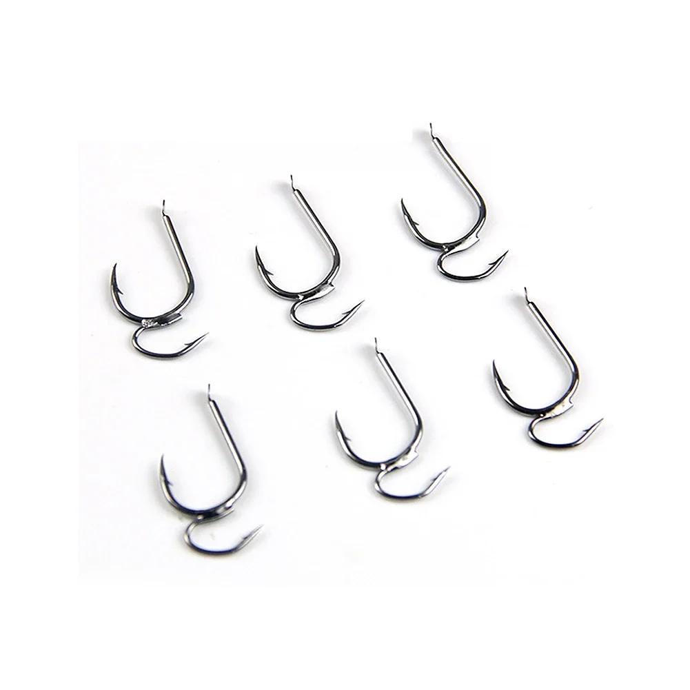 10Pcs 5# 7# 11# High-carbon Steel Two Strength Tip Sharp Fighting Fishing Hook With Barbed Fish Gear For Fishing