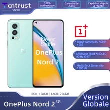 Global Version OnePlus Nord 2 5G Smartphone  8GB+128GB/12GB+256GB 50MP Camera MTk Dimensity 1200-AI Warp Charge 65 NFC AMOLED
