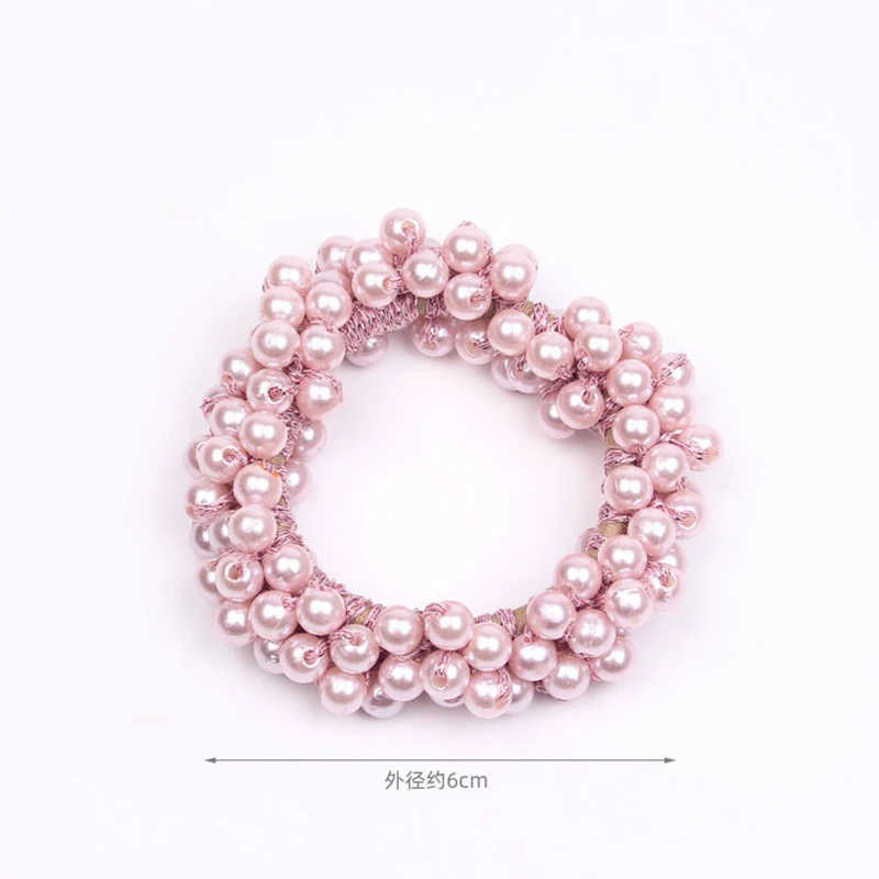 Elegant Imitation Pearl Bead Hair Accessory Elastic Rubber Band Women's Hair Rope