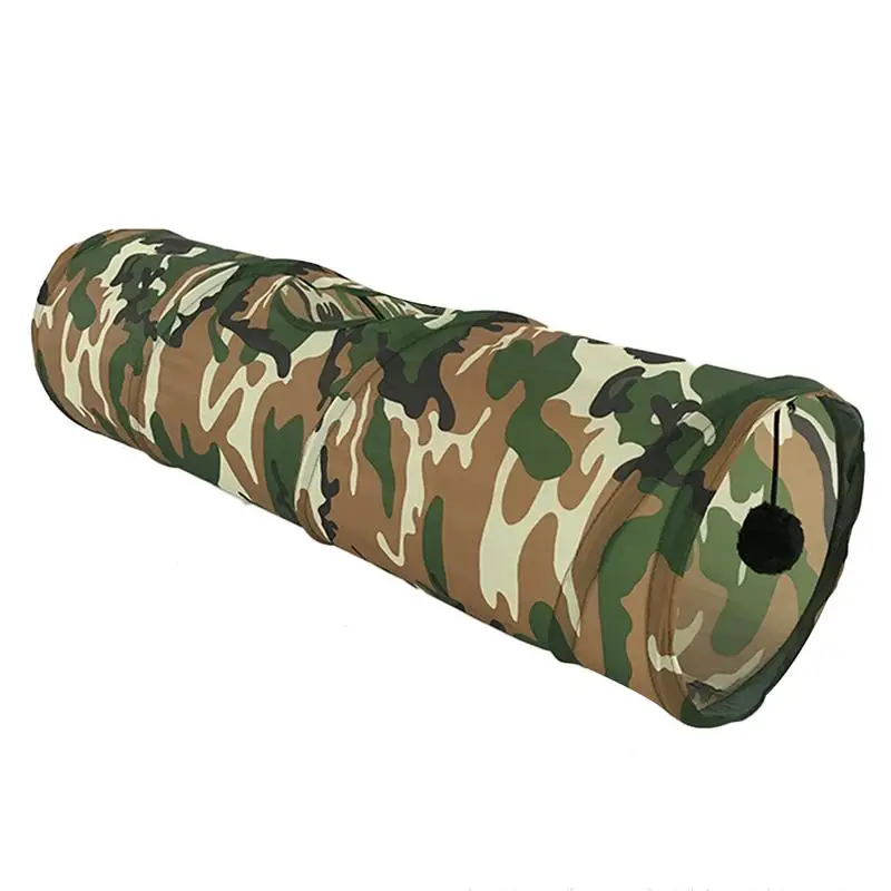 

Pet Supplies Cat Toys Foldable Jungle Camouflage Cat Channel Funny Toys Pet Game Tube Rabbit Rabbit Ferret Dog Catnip Cat Tunnel