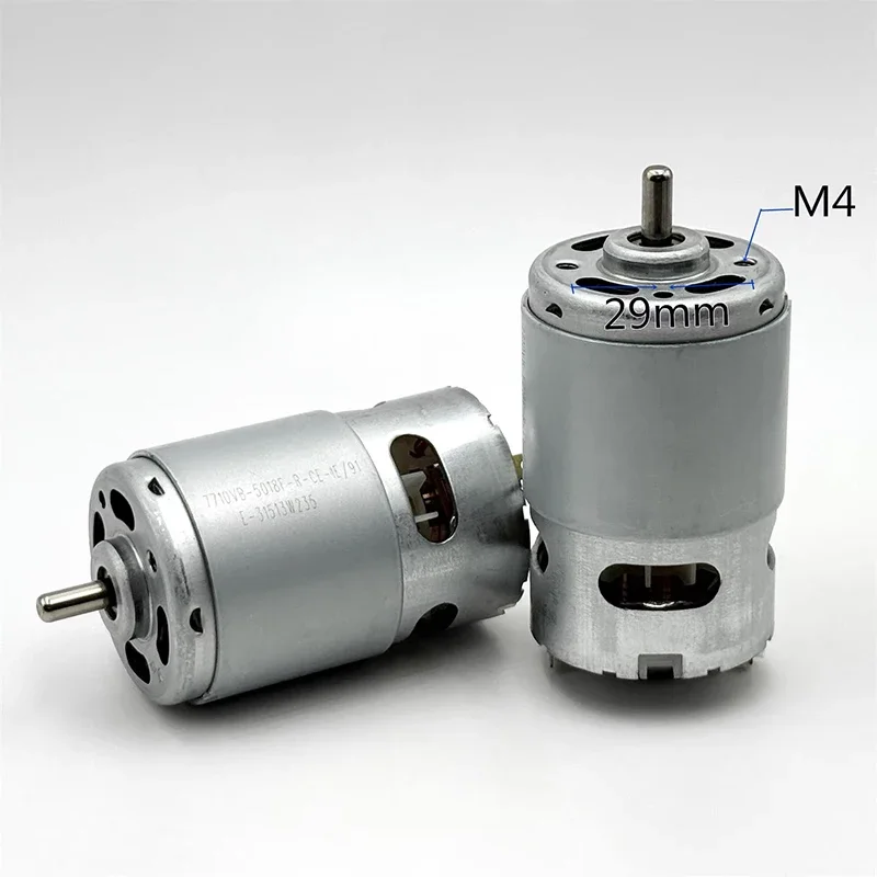 RS-775VC-5018 42MM 고속 전력 전기 모터 17500RPM DC 18V 24V 32V 36V 드릴 공구용 전면 볼 베어링 포함 775