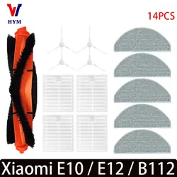 Sweeping Robot Vacuum Cleaner Spare Parts Kit - Main Brush, Side Brush, Mop Cloth, HEPA Filter (14PCS)