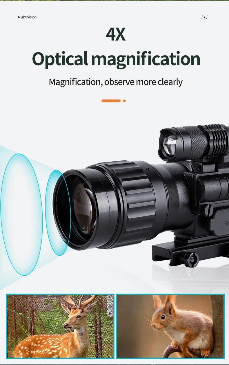 Bulevisiter Nachtsicht Monokular - 1080P HD 800m 10X Zoom Infrarot