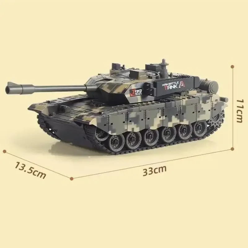 2.4G Remote Control Tracked Tank With Lights 5 11CH Remote Control Armored Vehicle Model Kids Toys Multiplayer Competition Game remote control vehicle remote control tank