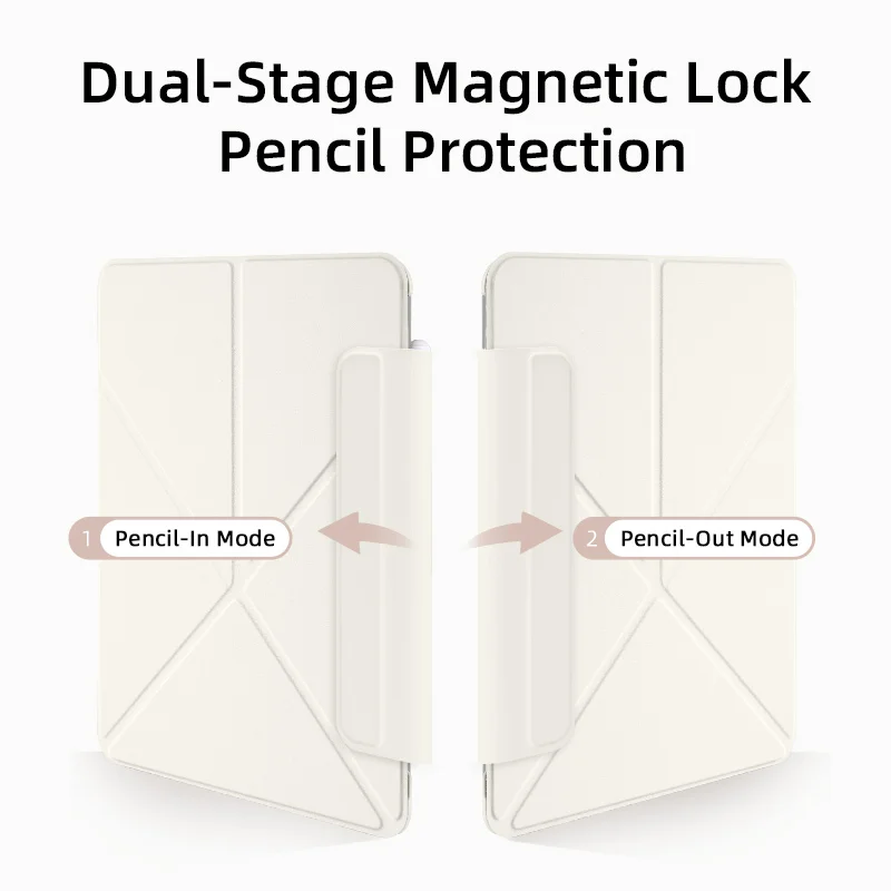 Sleek Magnetic Double-Sided Folio with Auto Wake/Sleep, Slim K-Fold Design