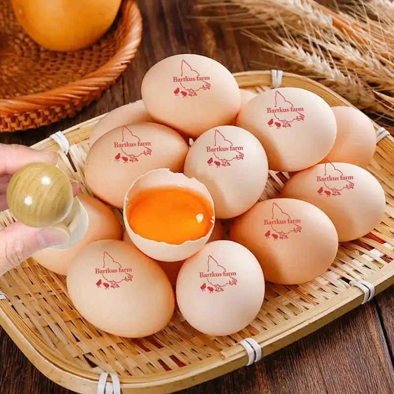 Egg Stamper Rubber Stamper Farm Egg Labels Multi-Functional Fresh Markers Exquisite Marking Inking Stamp for Clay Paper