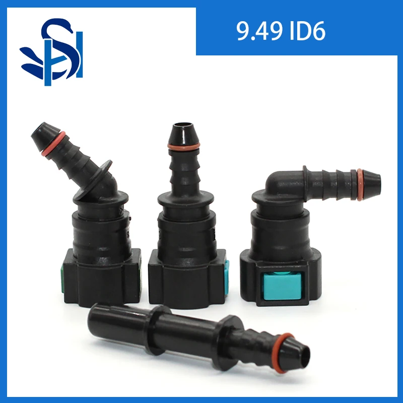 9.49 ID6 Double Lock Spring Auto Car Fuel Line Hose Coupler Quick Release Connector Fuel Line Carburetor Part