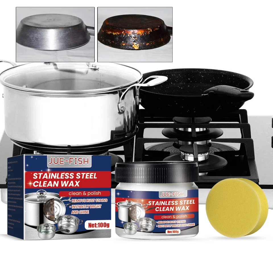 Stainless Steel Kitchen Cleaning Cream for Pans