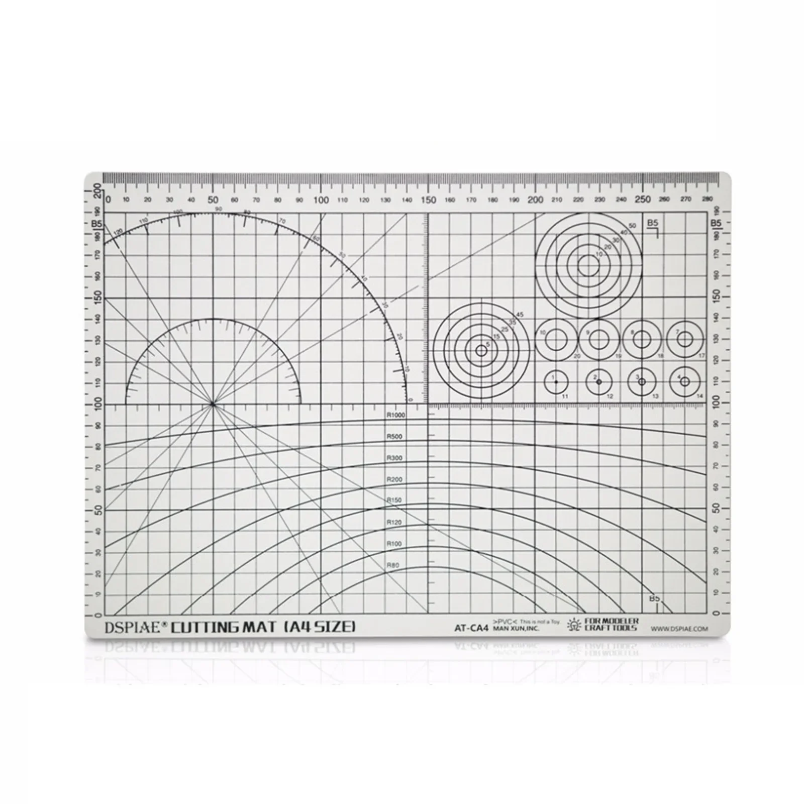 DSPIAE AT-CA Model Cutting Mat Double-Sided Use A4 Modeler Craft Tools Modeling Hobby Accessor