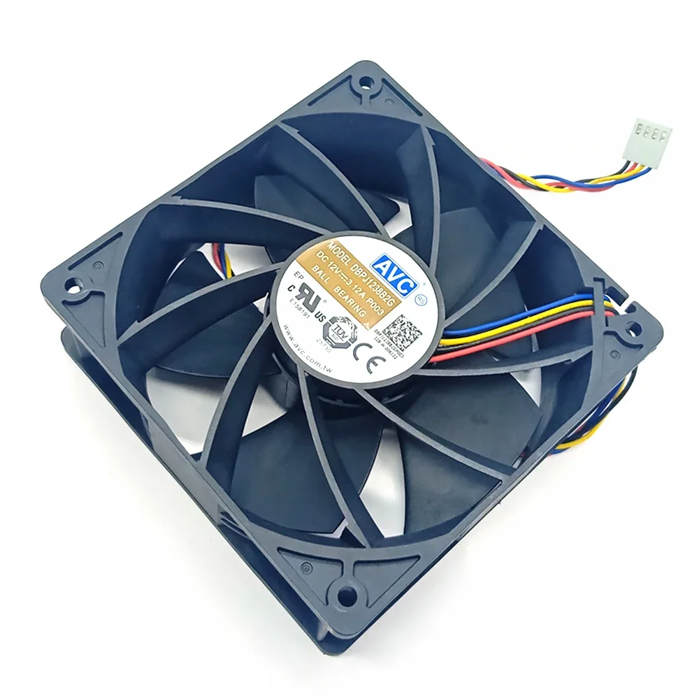 

DBPJ1238B2G For AVC 12038 12V 4-Wire PWM Miner Mining 120mm 12cm Cooling Fan High Speed Violence Powerful Cooling Fan 7000RPM