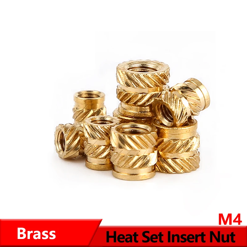 20PCS Thread Brass Knurled Inserts Nut Heat Set Insert Nuts Embed Parts