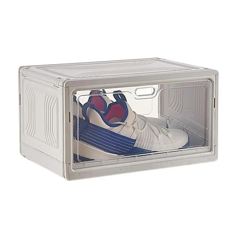 

Shoe Boxes Clear Storage Box Shoe Containers Organizer Stackable Transparent Organizer Storage Box For Sneakers Toys Men And
