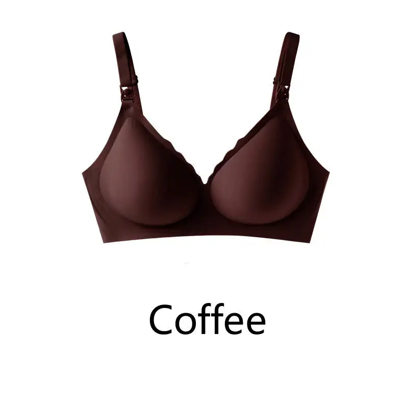 Maternity bra with push-up front to prevent sagging Seamless breathable and comfortable nursing push-up bra