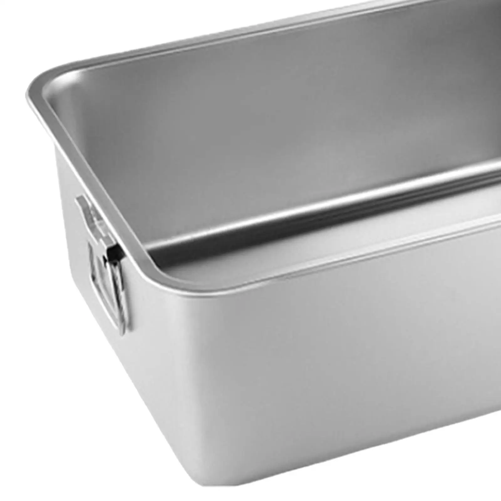 Stainless Steel Litter Box Kitten Open Potty Pan Cat Cleaning Basin Indoor Litter Tray Cat Sandbox for Small Animal Rabbits