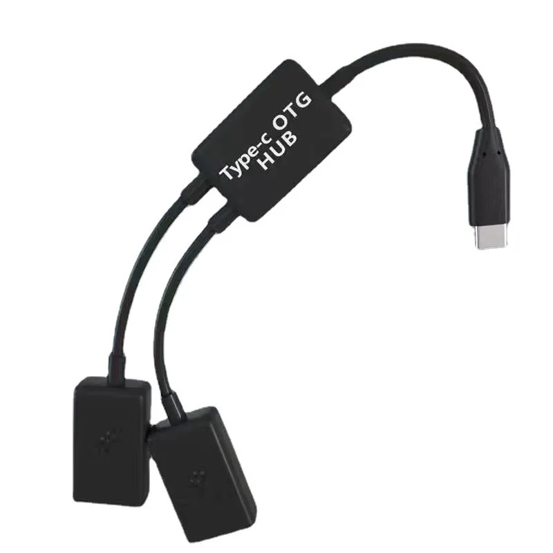 USB C to USB 2.0 Dual-Port OTG Adapter Cable