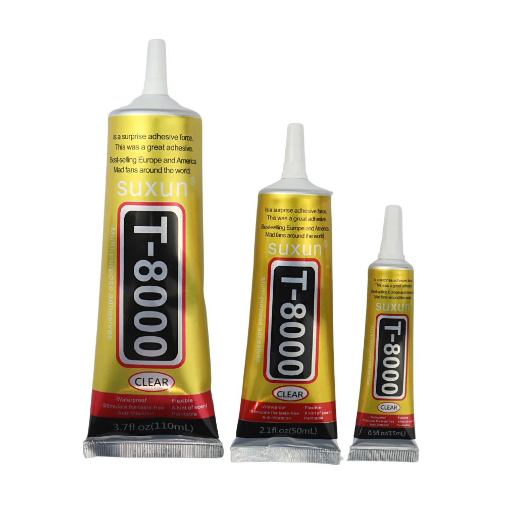 15/50/110ML T-8000 Universal DIY Glue SUXUN T8000 Glue Clear Contact Phone Repair Glass Plastic Adhesive 2