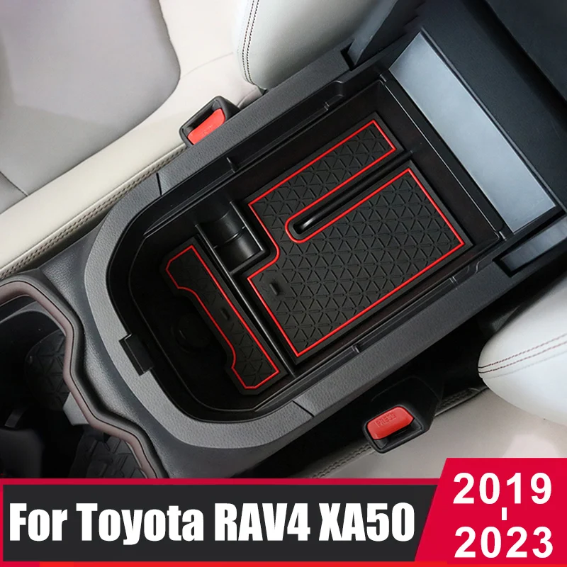 

Для Toyota RAV4 RAV 4 2019 2020 2021 2022 XA50 центральная консоль Органайзер лоток подлокотник коробка для хранения многофункциональные боксы аксессуары
