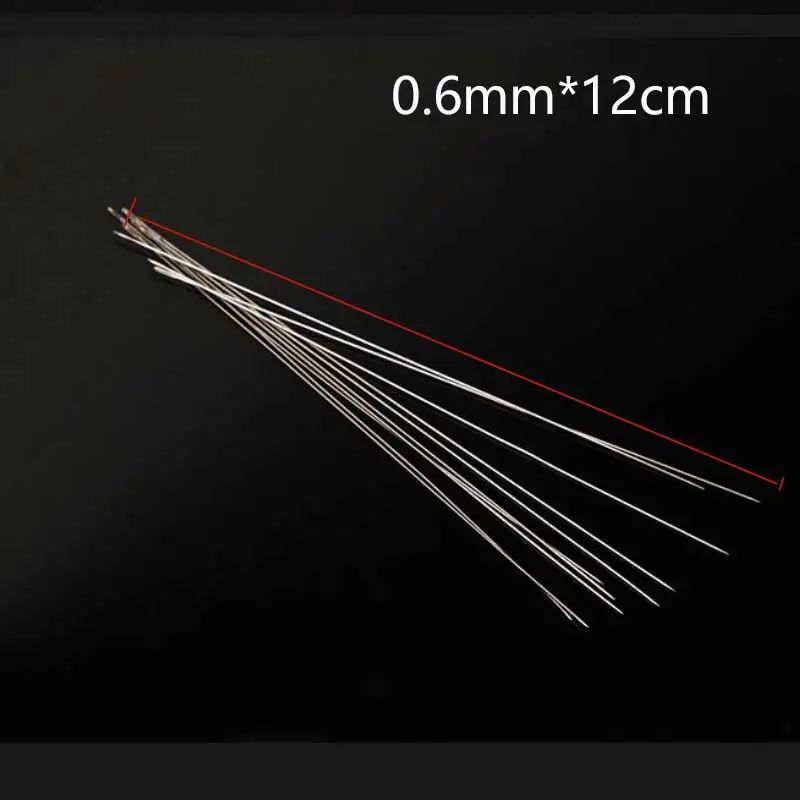 30pcs Beaded Needle Big Eye Curved Open 80mm 100mm 120mm DIY Long String Cord Jewelry Making Tools Metal Pins Sewing Needles 