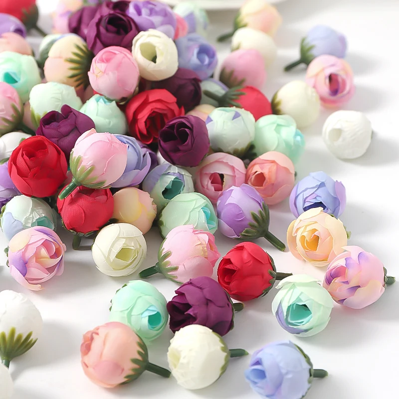 10/20/50Pcs 3.5cm Rose Artificial Flowers Head Silk Fake Flower for ...
