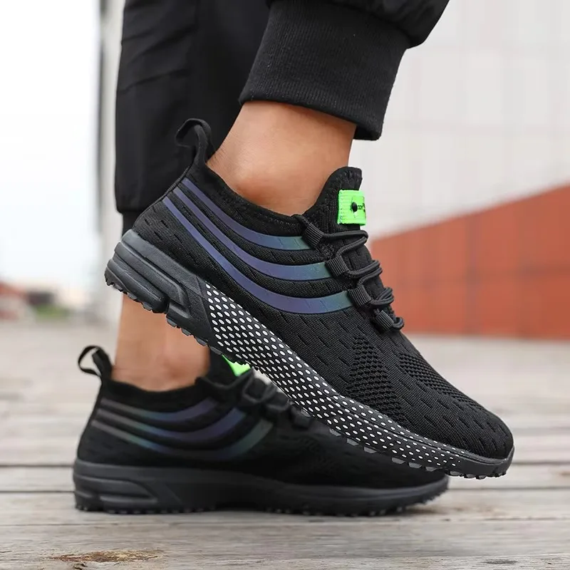 Summer Men's Running Shoes 2025 New Premium Trend Breathable Anti Slip Mesh Sneakers Fashionable Lightweight Outdoor Men's Shoes
