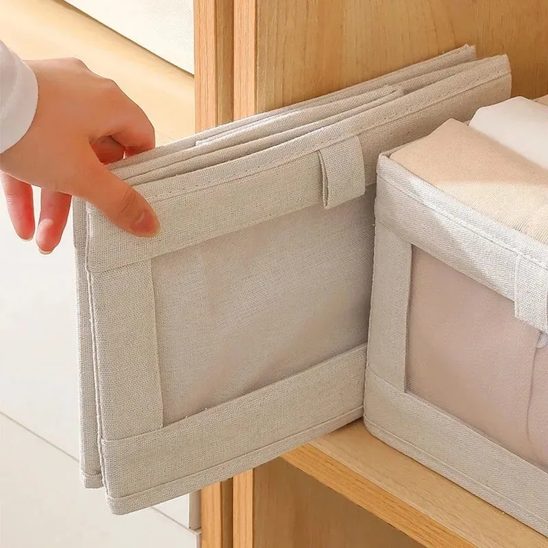 1Pcs Pants Storage Box Clothes Organizers of Cabinets and Drawers Fabric Foldable Boxes for Bedroom Wardrobe Organization Home ﻿ 3