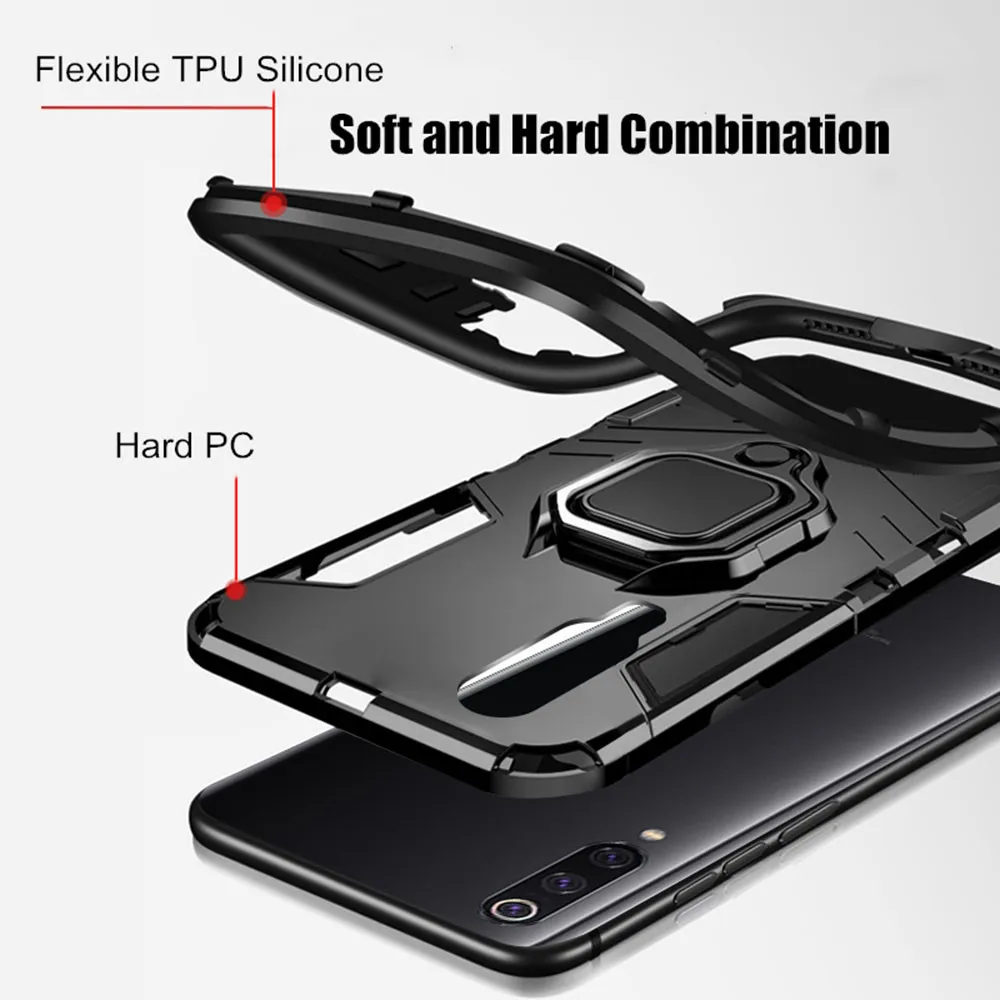 4-in-1 Armor Cover with Ring Holder