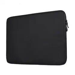 Soft Fashion PU Leather Shockproof Laptop Sleeve Case - 15.4 - 15.6 inch (Black)