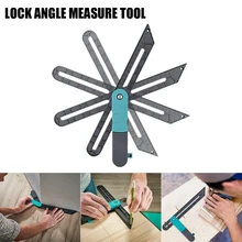 

Adjustable Angle Ruler With Lock Fast Marking Woodworkers Accessories Contour Edge Rule Protractor Goniometer Gauge Measure Tool