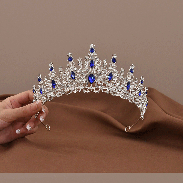 Corona Da Regina Barocca Da Donna, Tiara Da Principessa In Oro, Corone - Foto 10