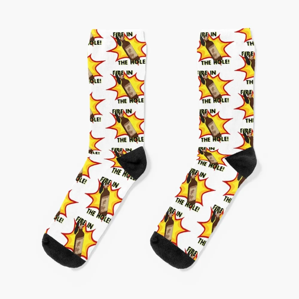 Fire in the hole Socks Black Socks Compression Stockings Socks Men'S harry potter and the goblet of fire