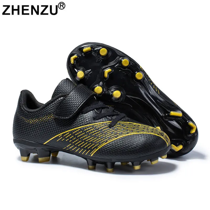 ZHENZU Size 30 38 Professional Football Shoes for Boys Soccer Shoes Kids Girls Students Cleats