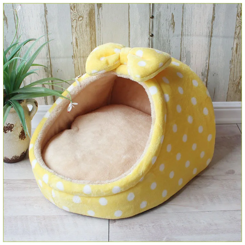 Pet bed dog house pet dog cushion Pet Dog House Warm Dog Bed Kennel Soft Puppy Cushion Cat Nest Dogs Basket For Small Medium Dogs