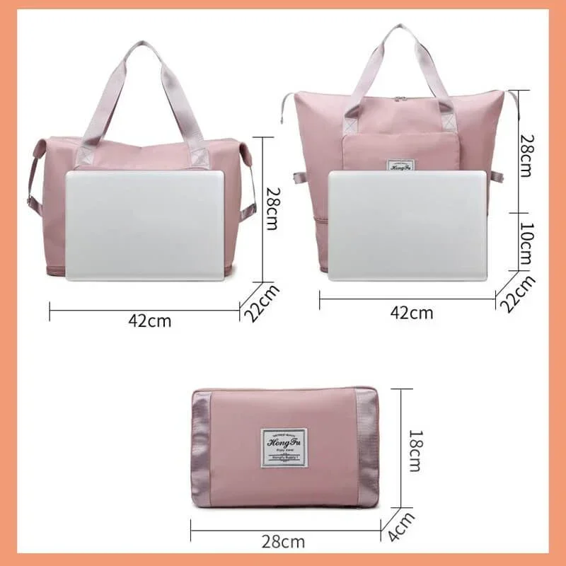New Large Capacity Folding Travel Bags Waterproof Tote Handbag Travel Duffle Bags Multifunctional Women Travel Bags Dropshipping 6