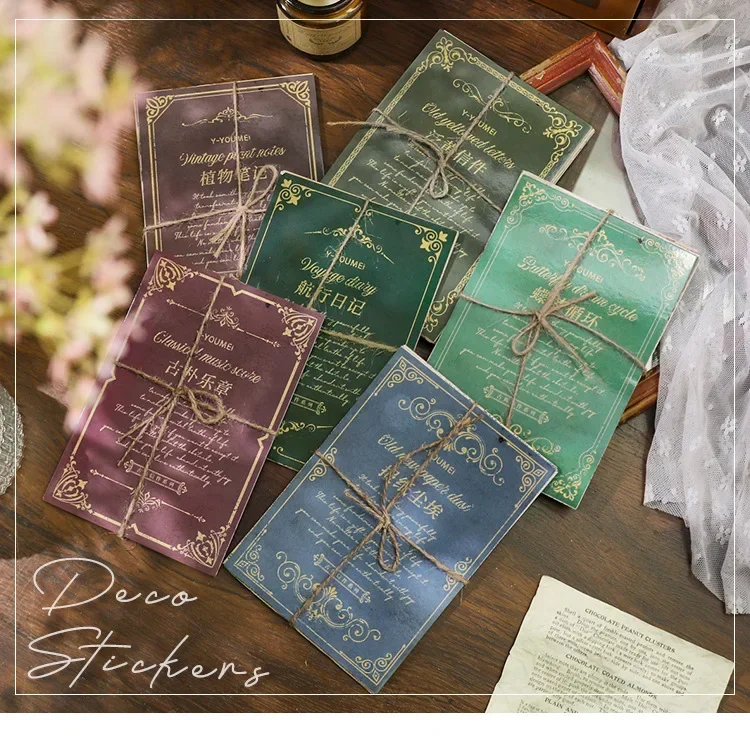 30 Sheets/pack Retro Classical Letters Maps Roses Literary Scrapbook Junk Journal Decorative Decoupage Paper Collages 5