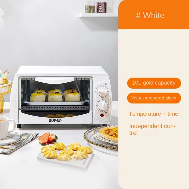 Household 10L Mini Oven Multifunctional Baking Pizza Oven Electric Air  Fryer Without Oil Electric Kitchen Oven Home Appliance - AliExpress