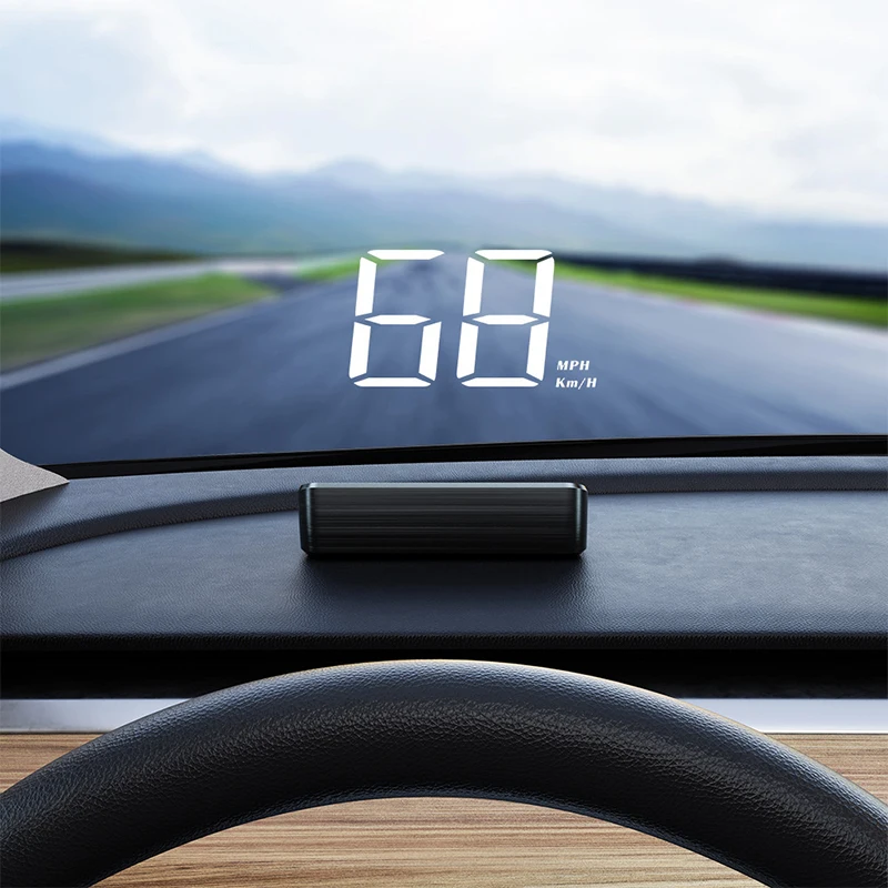 Car Speedometer KM/H HUD GPS Head Up Display Digital Speed Meter Windshield Projector For Vehicles Auto Electronics Accessories 1