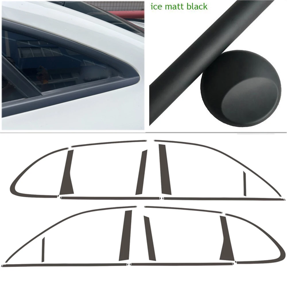 2010-2016年式 ポルシェ カイエン ウィンドウトリム用 クローム デリート ブラックアウト ビニール オーバーレイ (グロスブラック/マット)