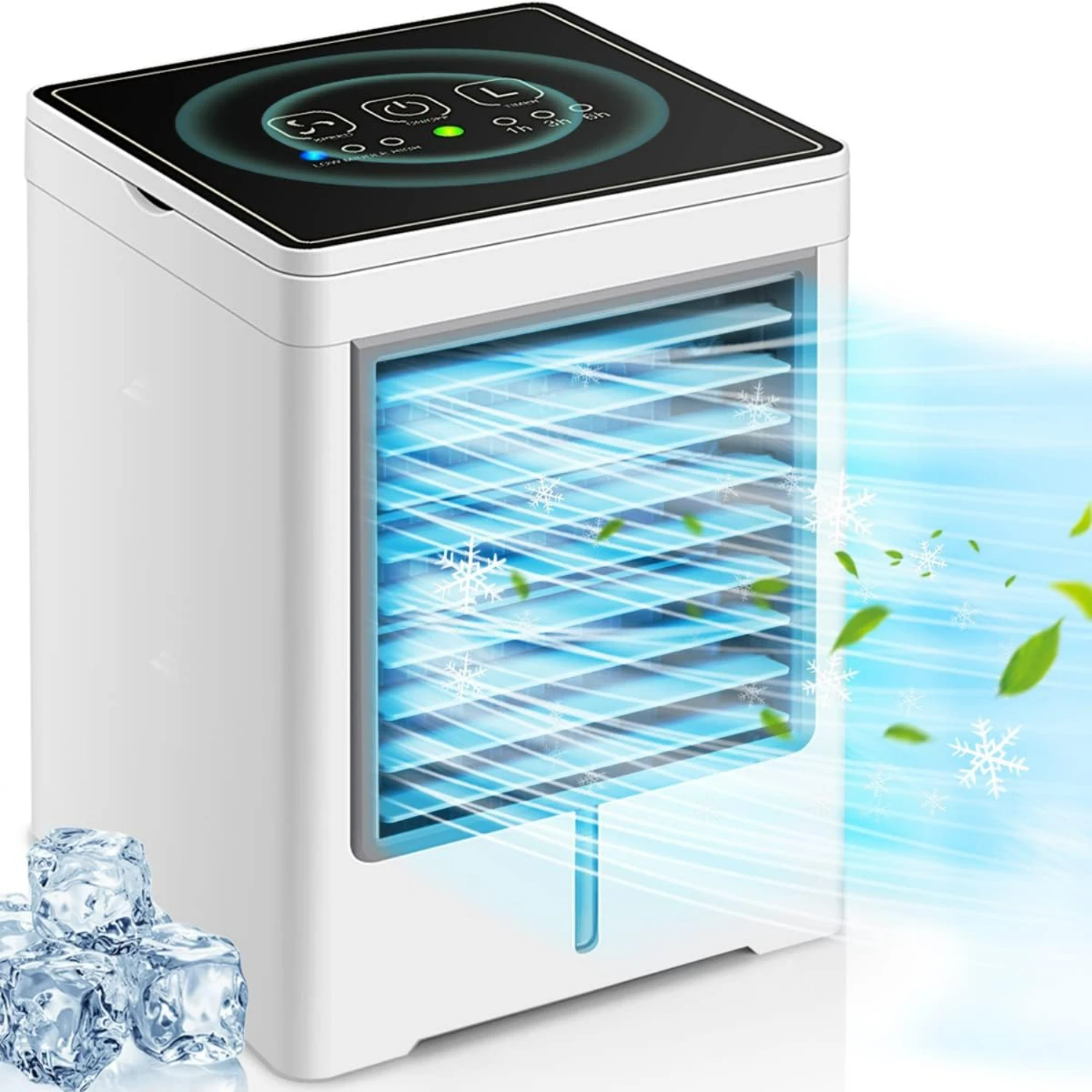 Stay cool and refreshed all day long with this portable and customizable air cooler-Enjoy maximum comfort relaxation at ho